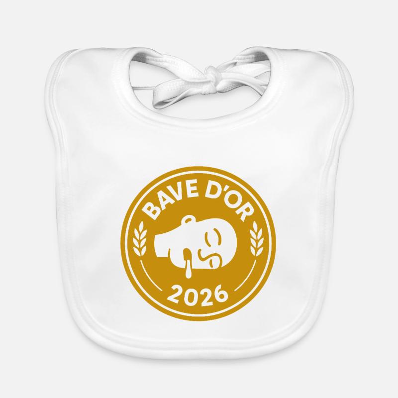 Prix de la Bave d'or 2026 champion de la sieste Bavoir bio Bébé