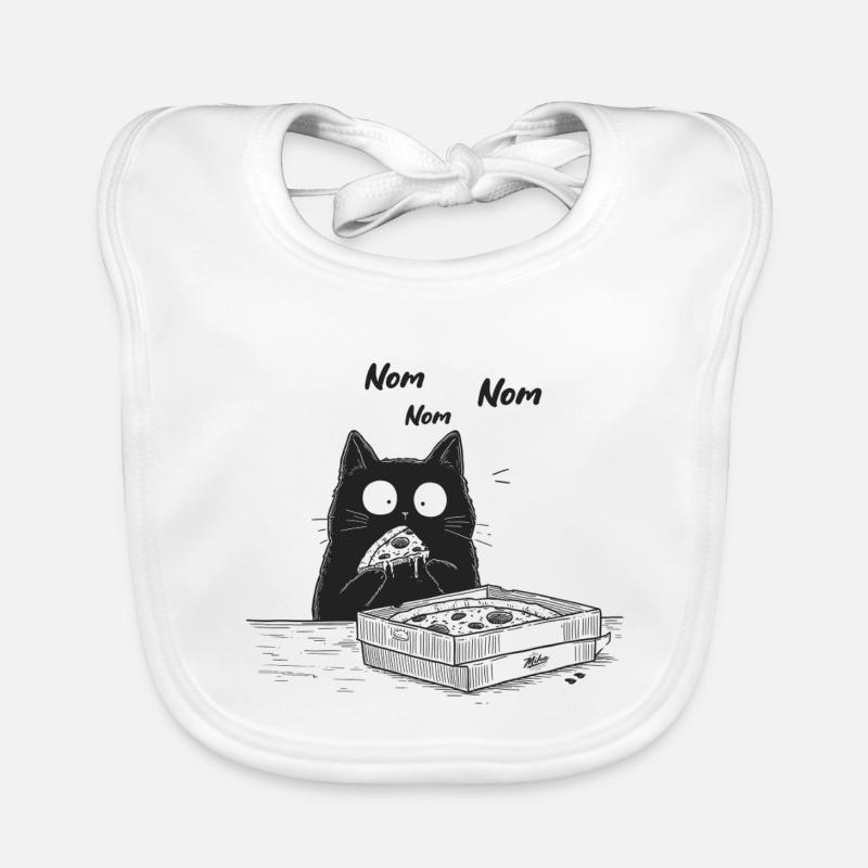 Nom Nom Katze Baby Bio-Lätzchen