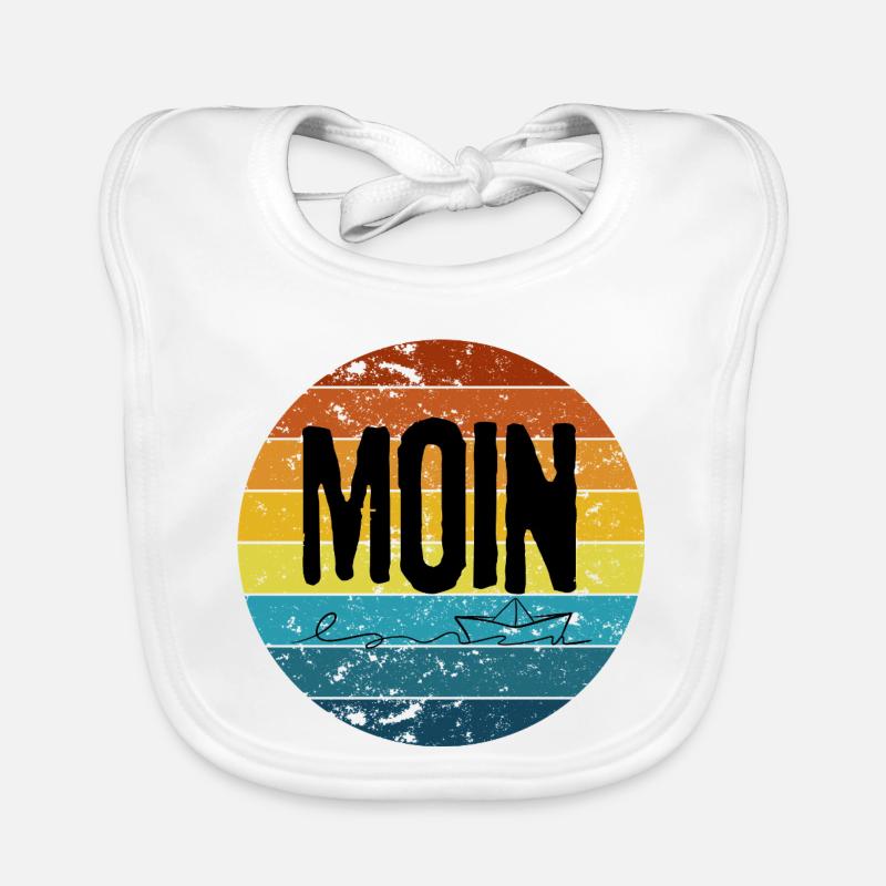 „MOIN Sunset“ – Retro Baby Bio-Lätzchen