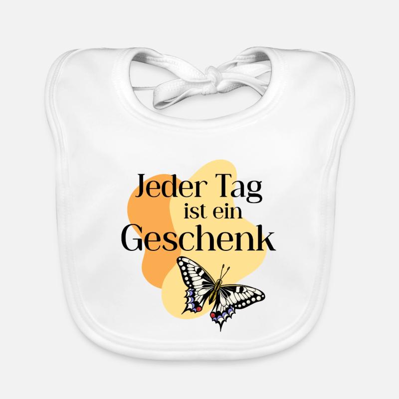 Jeder_Tag_ist_ein_Geschenk Organic Baby Bibs