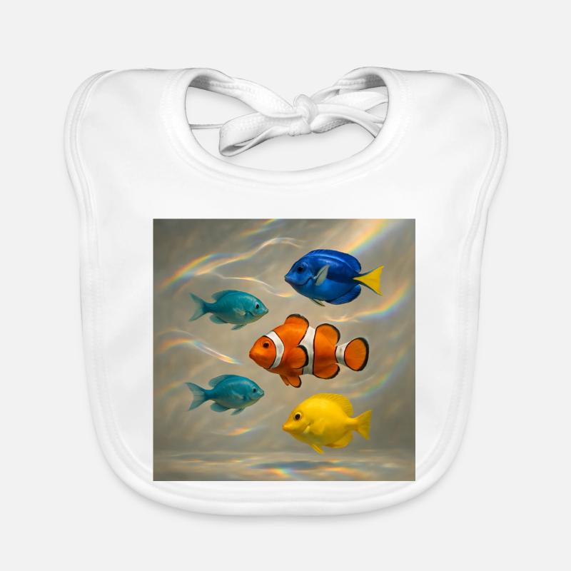 Fish Floating Organic Baby Bibs