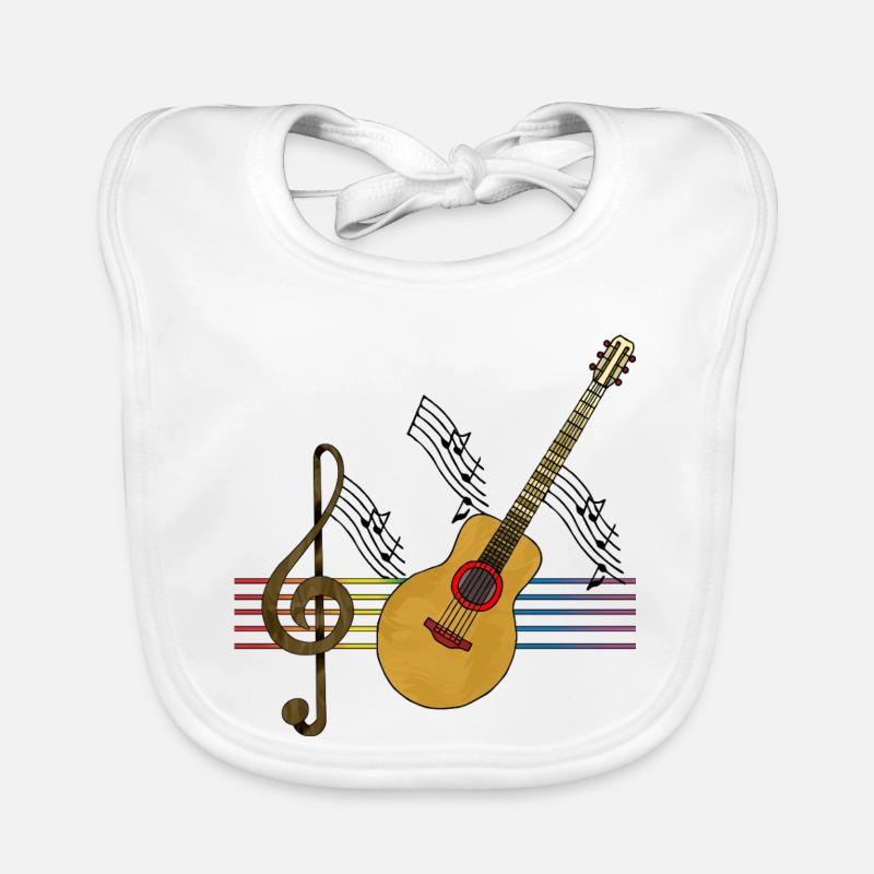 guitar Organic Baby Bibs