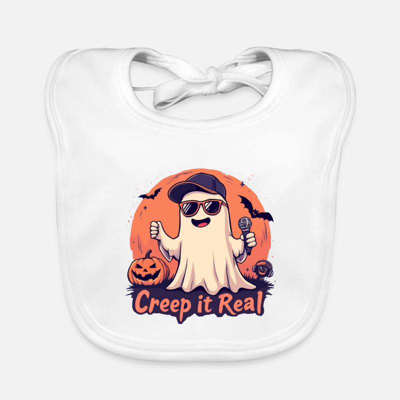 Creep It Real Ghost avec micro Bavoir bio Bébé