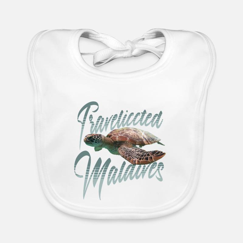 Maldives Turtle Organic Baby Bibs