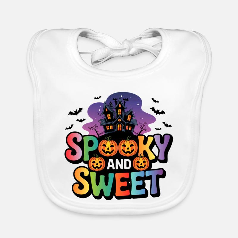 Halloween effrayant et doux Bavoir bio Bébé
