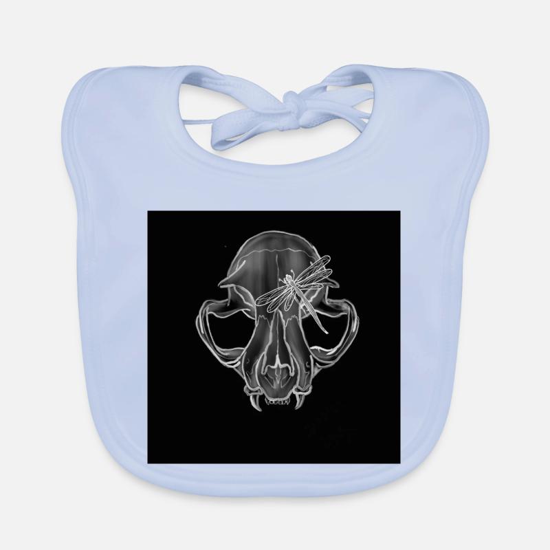 Boar Skull Libelle Linienkunst Baby Bio-Lätzchen