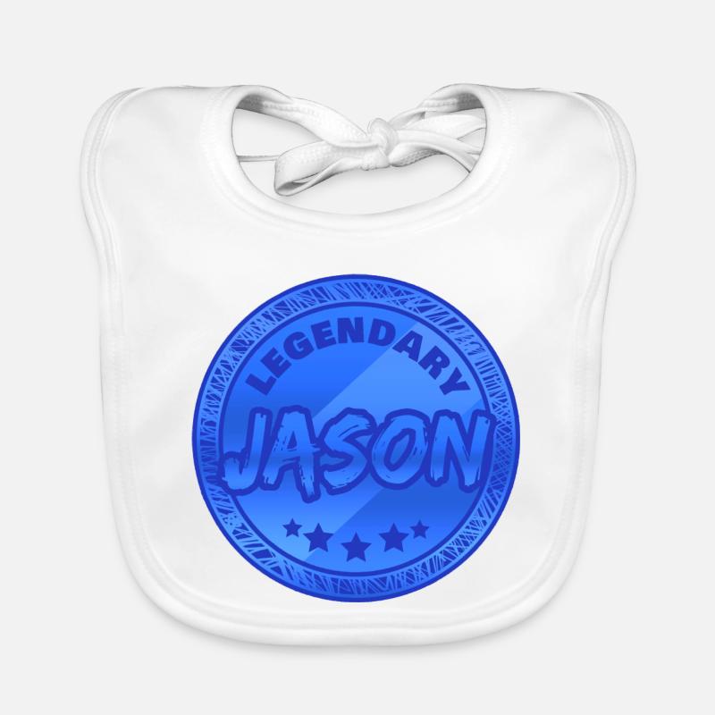 First name Jason Organic Baby Bibs