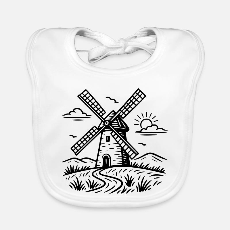 Windmühle Baby Bio-Lätzchen