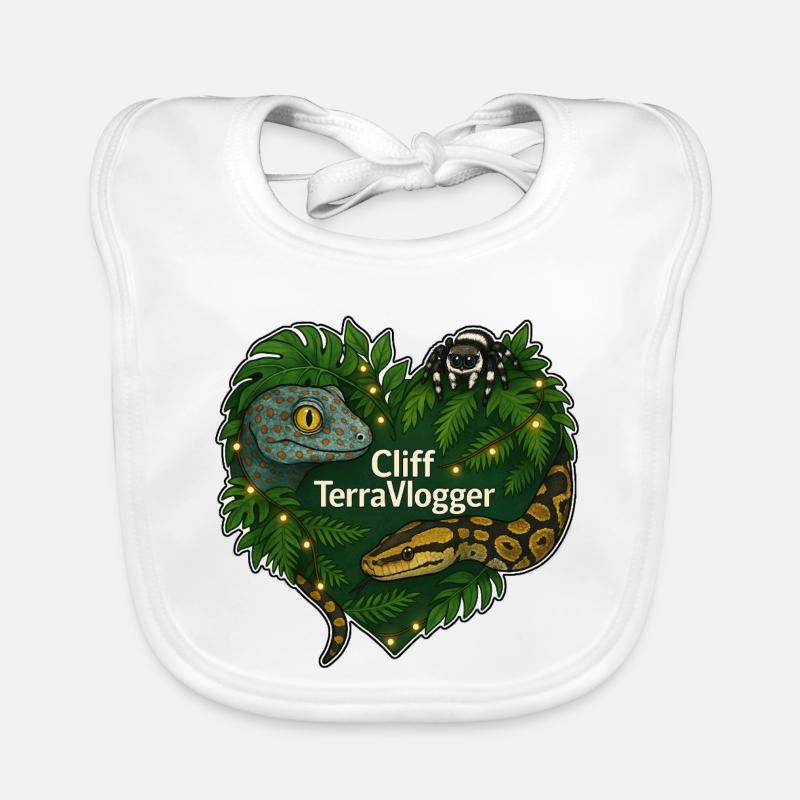 Cliff TerraVlogger Jungle Coeur Bavoir bio Bébé