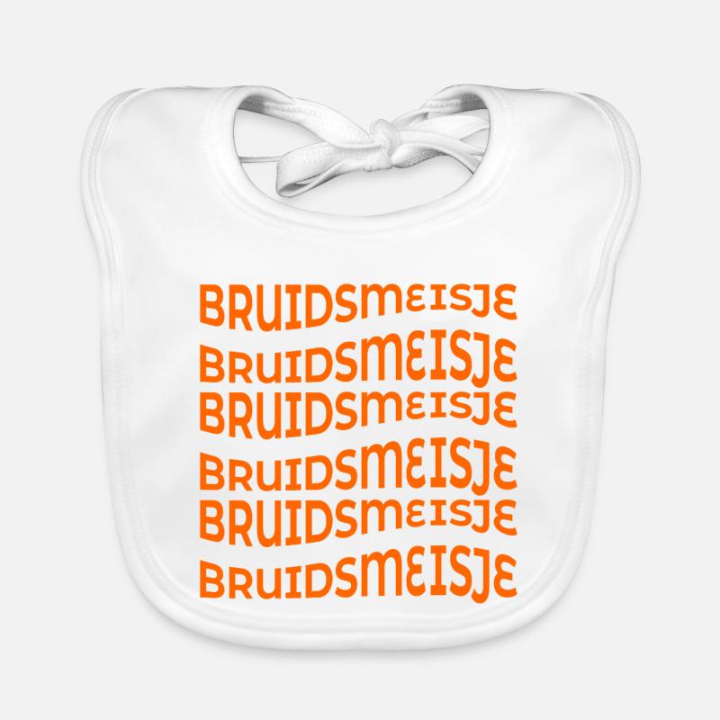 BRUIDSMEISJE BRUID Baby Bio-Lätzchen