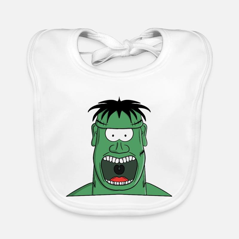 Créature monstrueuse hurlante Bavoir bio Bébé
