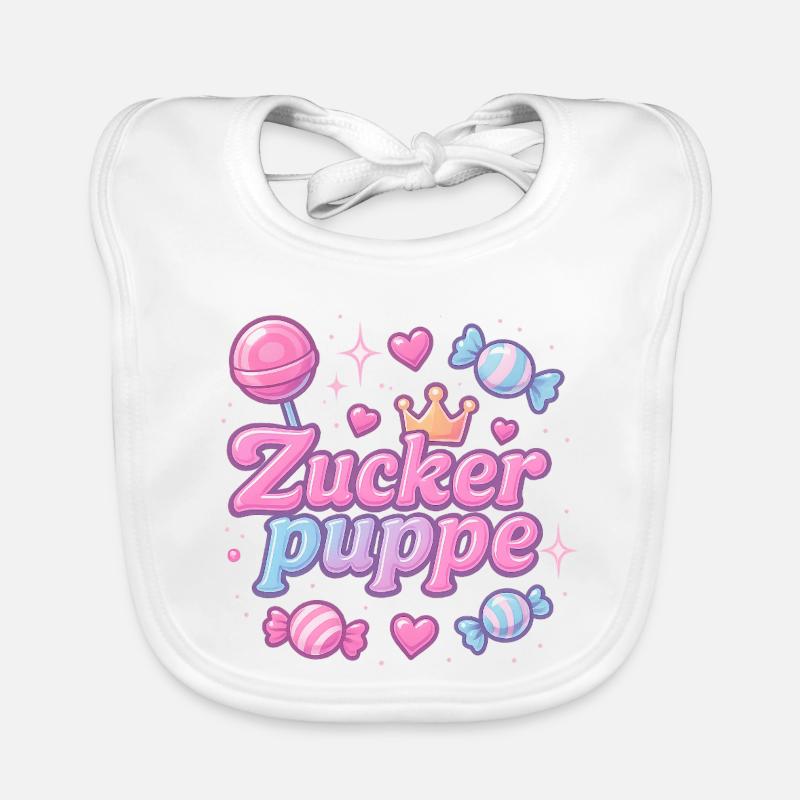 Sugar Doll / Y2K Nickname Statement Design Organic Baby Bibs