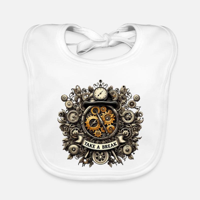 TAKE_A_BREAK Organic Baby Bibs