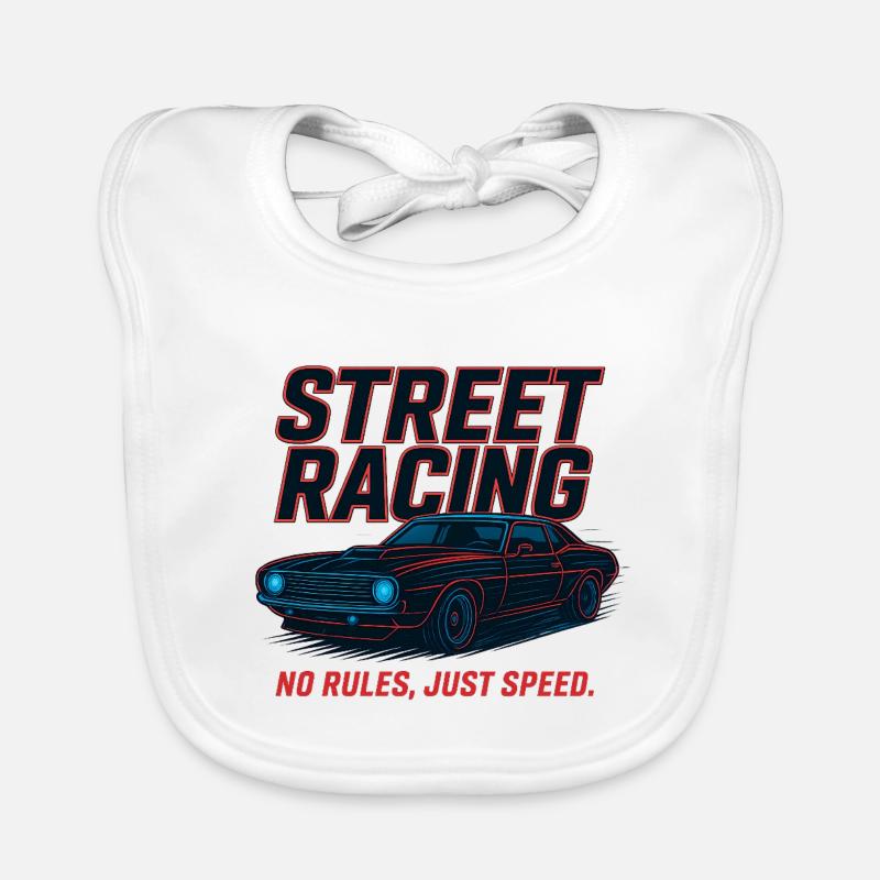 Street Racing – Pas de règles, juste de la vitesse Bavoir bio Bébé