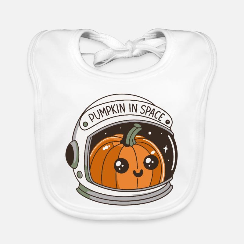 Pumpkin in Space Organic Baby Bibs
