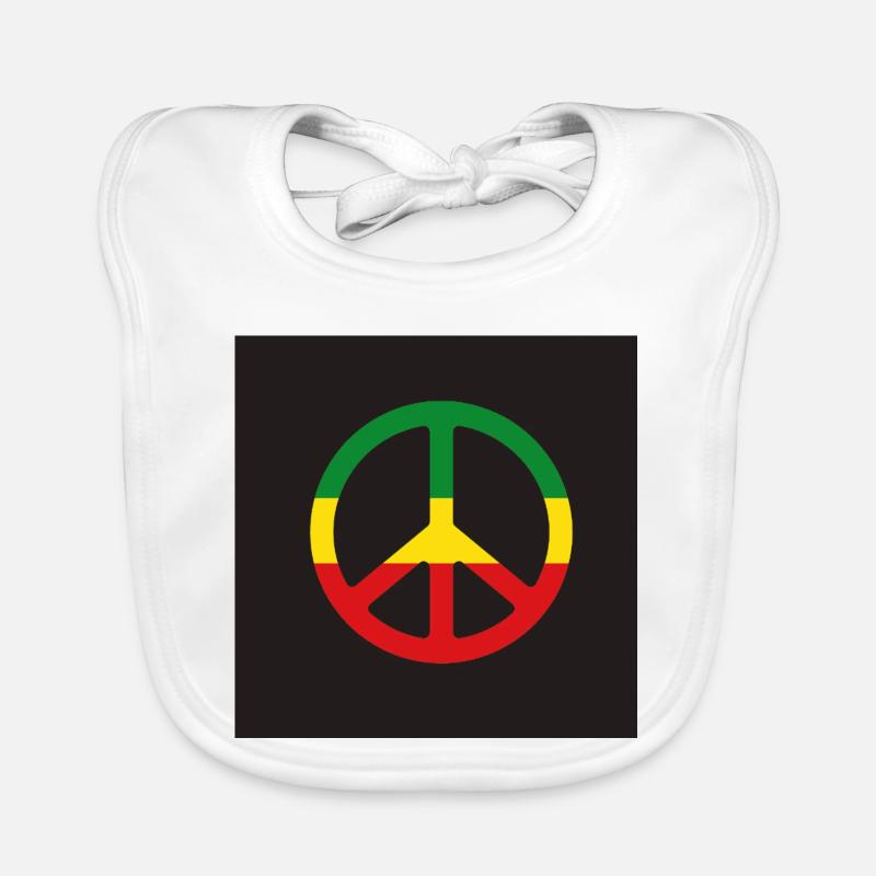 Signe de paix reggae Bavoir bio Bébé