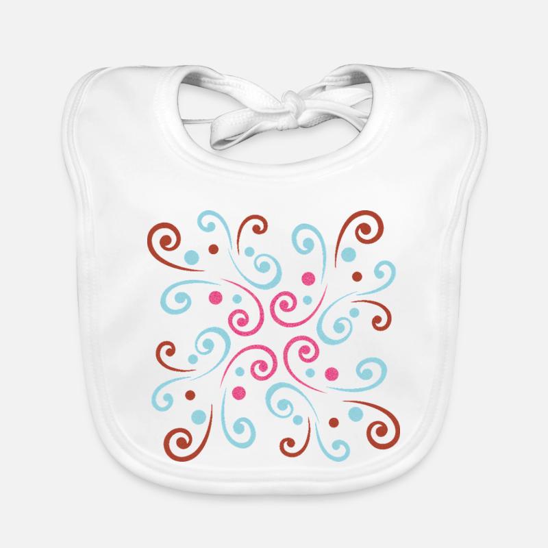 Design ondulé abstrait par Cean Bavoir bio Bébé