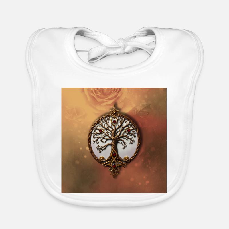 Arbre de vie circulaire Bavoir bio Bébé
