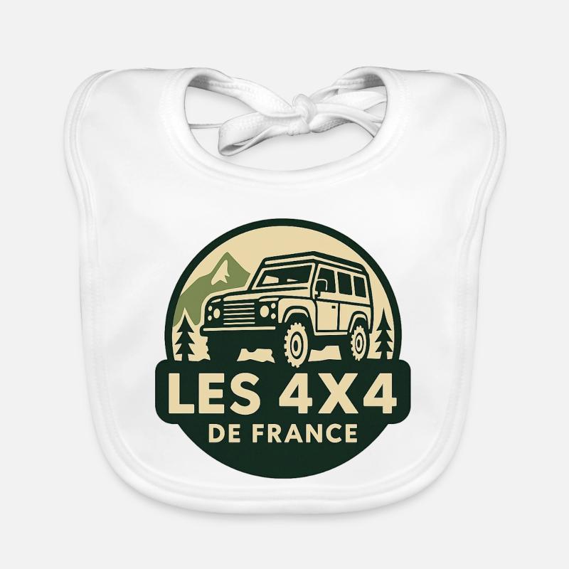 Der 4x4 von Frankreich Baby Bio-Lätzchen