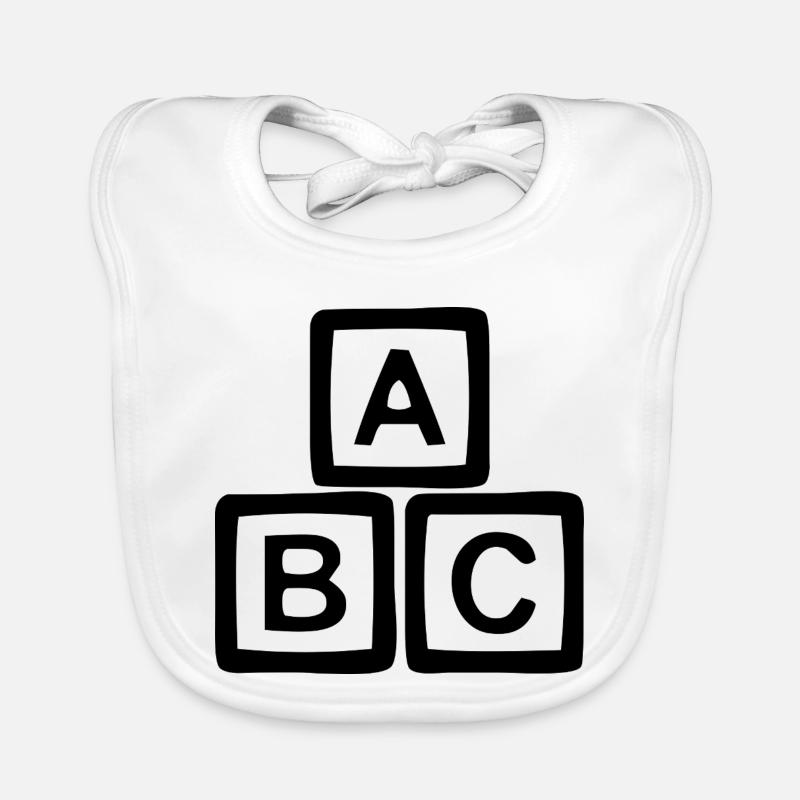 ABC - Baby Bio-Lätzchen - Weiß