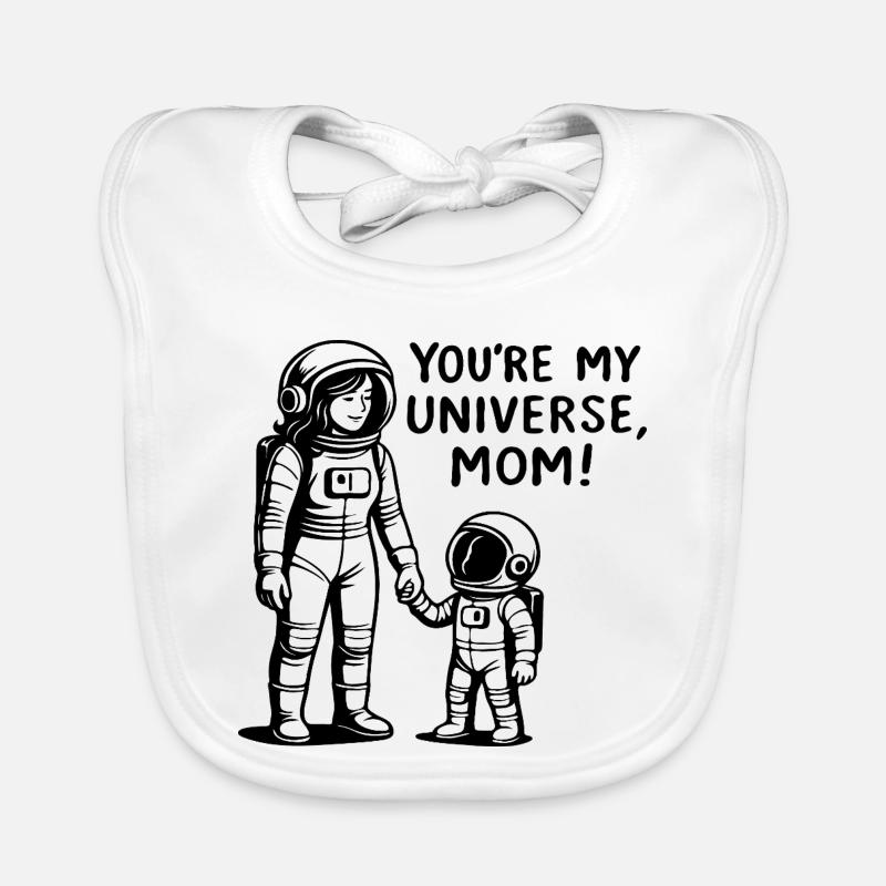 Kosmische Bindung Mutter und Kind Baby Bio-Lätzchen