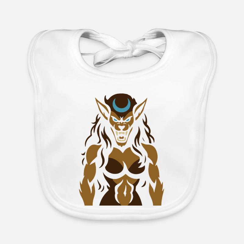 Moonlight Demon Warrior Organic Baby Bibs