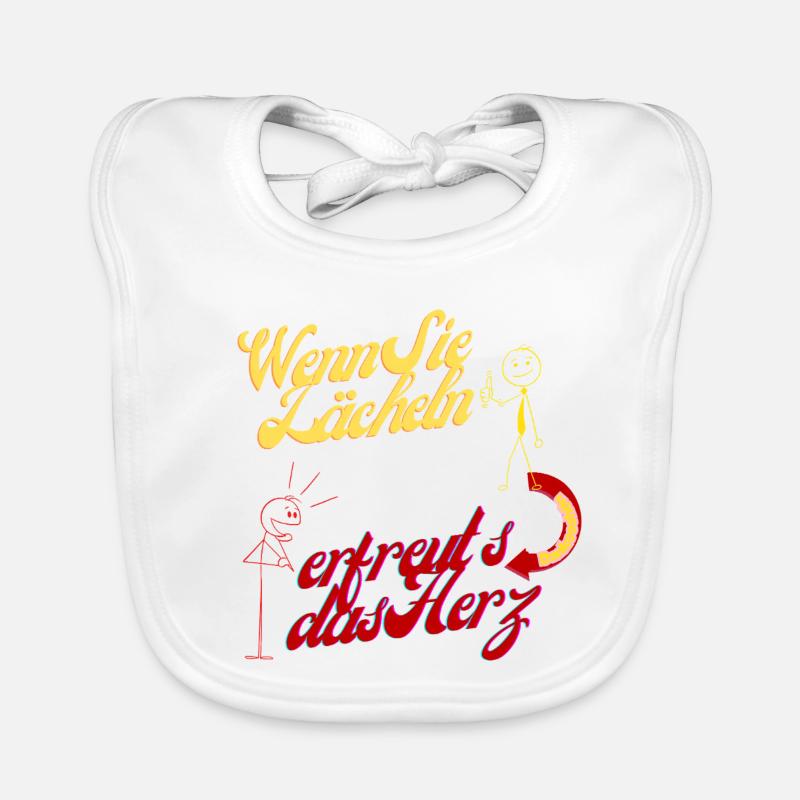 Wenn Sie lächeln  erfreut's das Herz Baby Bio-Lätzchen