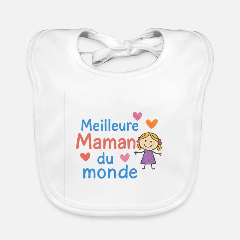 Beste Mutter der Welt Baby Bio-Lätzchen