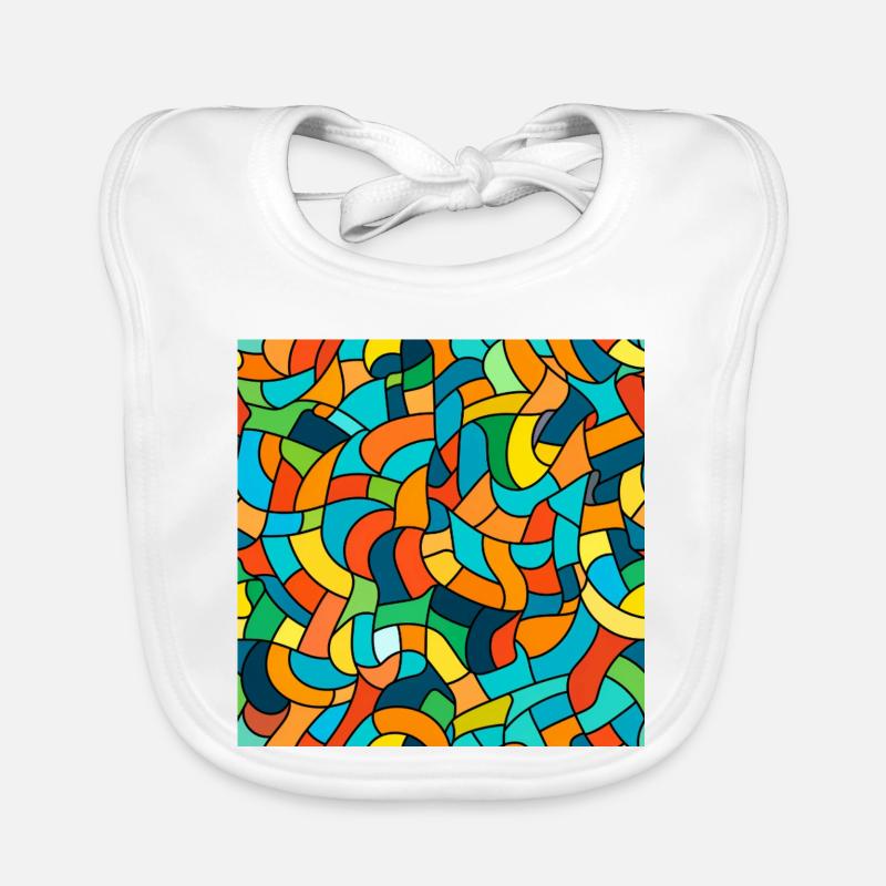 Nœud de couleur Tangle Bavoir bio Bébé