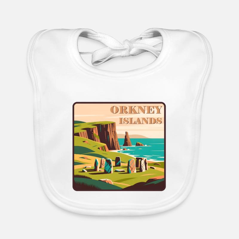 Orkney Islands Schottland Baby Bio-Lätzchen
