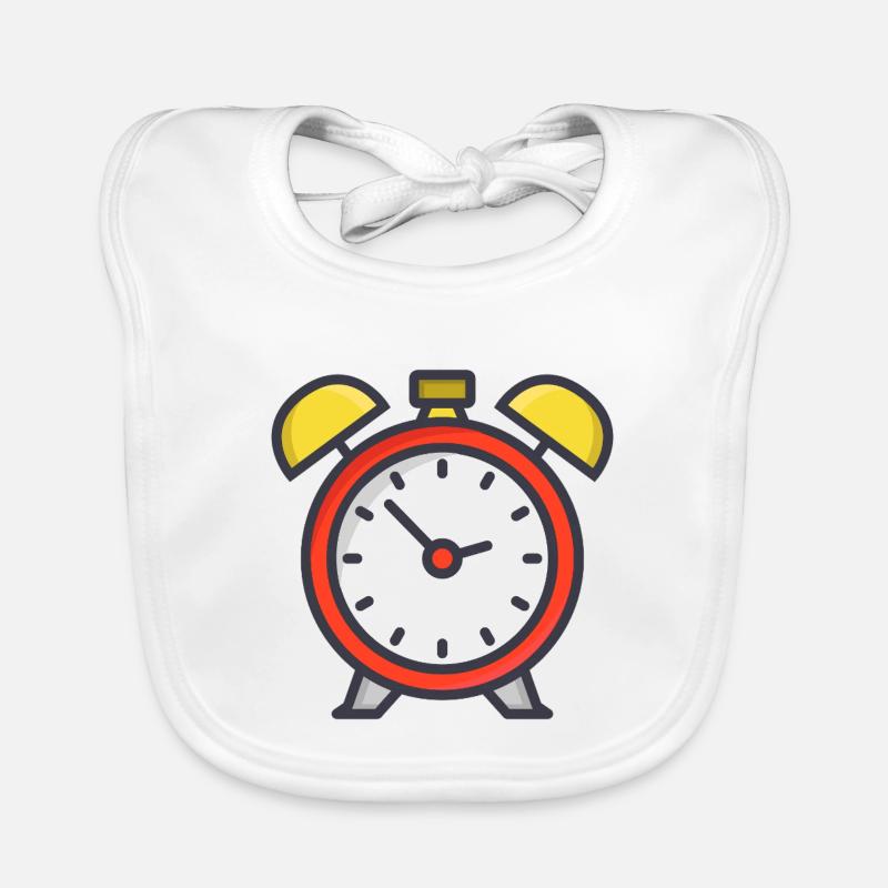 Alarm clock Organic Baby Bibs
