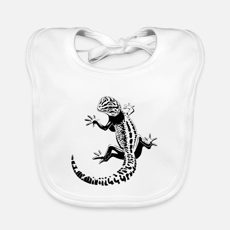 leopard gecko Organic Baby Bibs