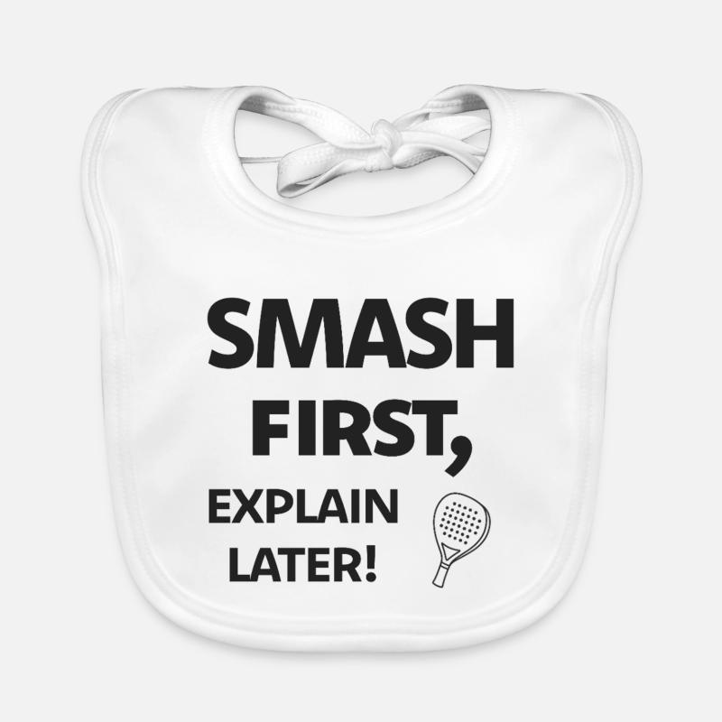 Smash first, explain later! Black Organic Baby Bibs