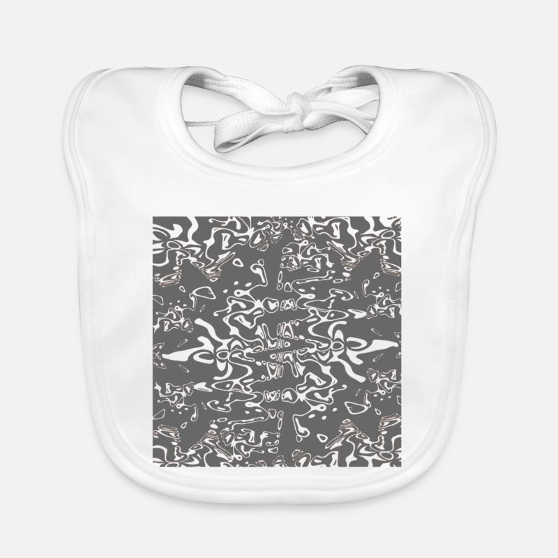 Grey-organic texture Organic Baby Bibs