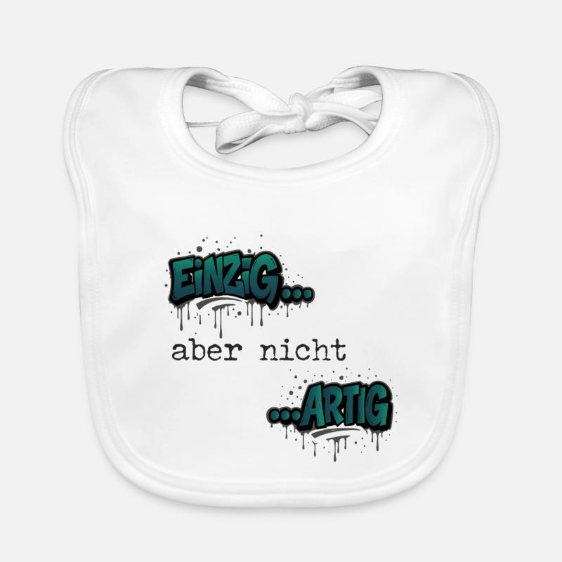 Graffiti « Unique mais pas agréable » couleur tendance Bavoir bio Bébé