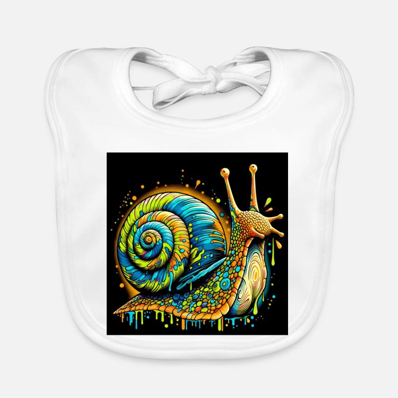 Escargot Bavoir bio Bébé