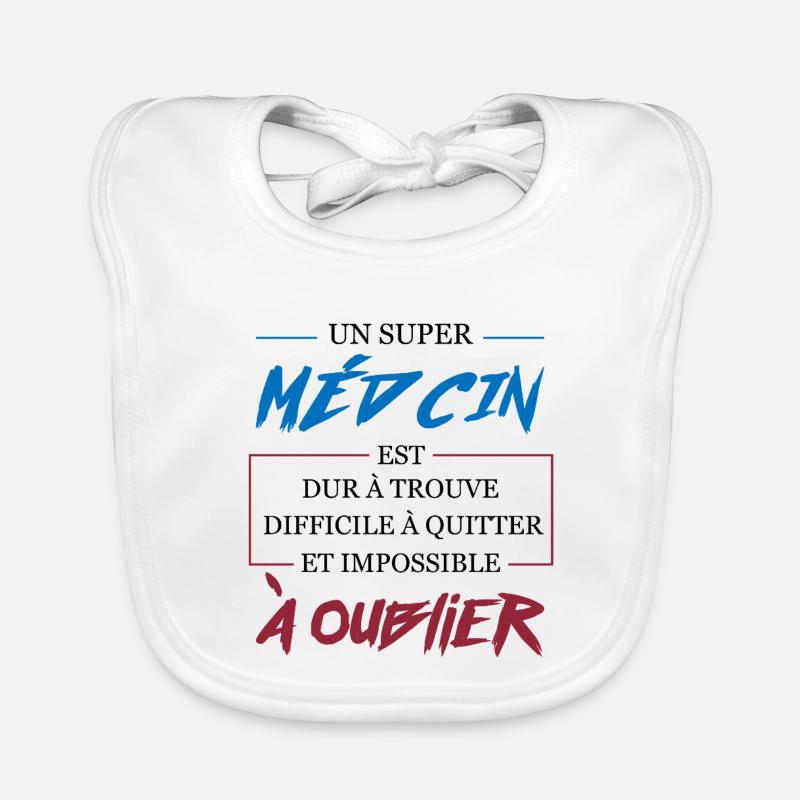Super Médecin Difficile à Oublier Cadeau Bavoir bio Bébé