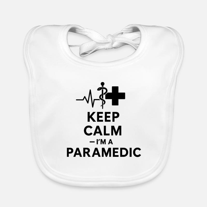 Keep Calm Paramedic Organic Baby Bibs