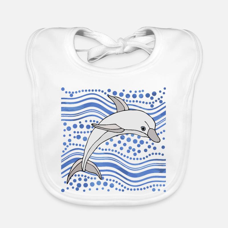 dolphin Organic Baby Bibs