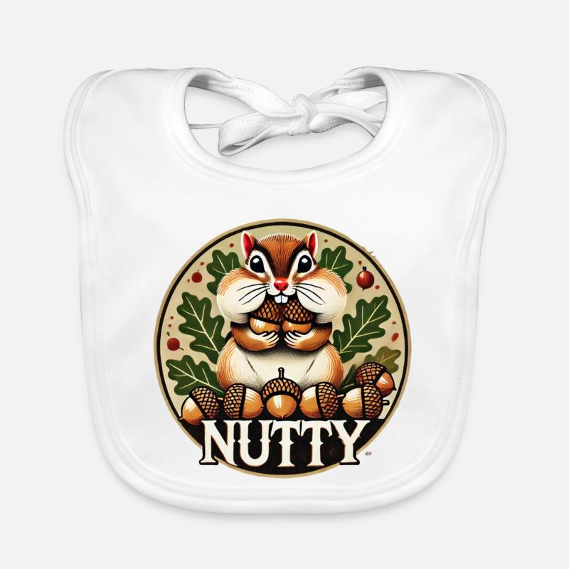 Nussiger Chipmunk Harvest Charm Baby Bio-Lätzchen