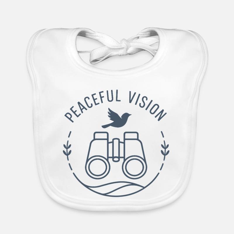 Peaceful view Organic Baby Bibs