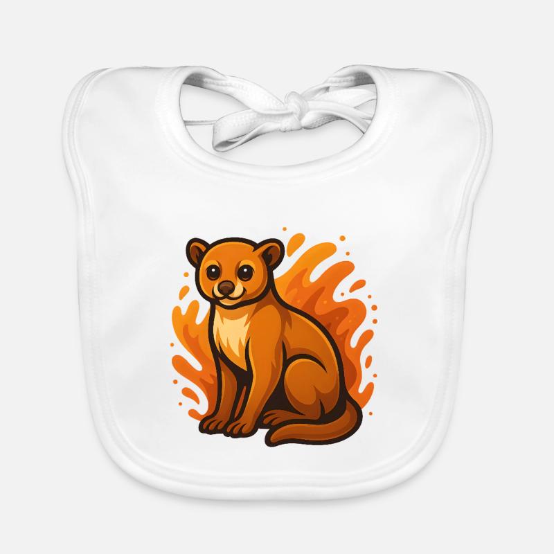 Weekly bear in flames Organic Baby Bibs
