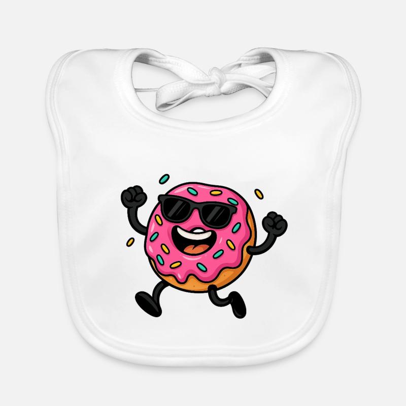 Sunglasses Donut Fun Organic Baby Bibs