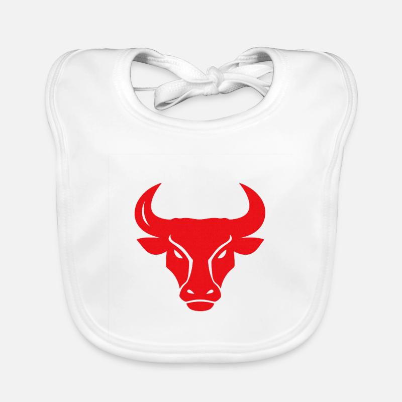 Bull Head Vector Baby Bio-Lätzchen