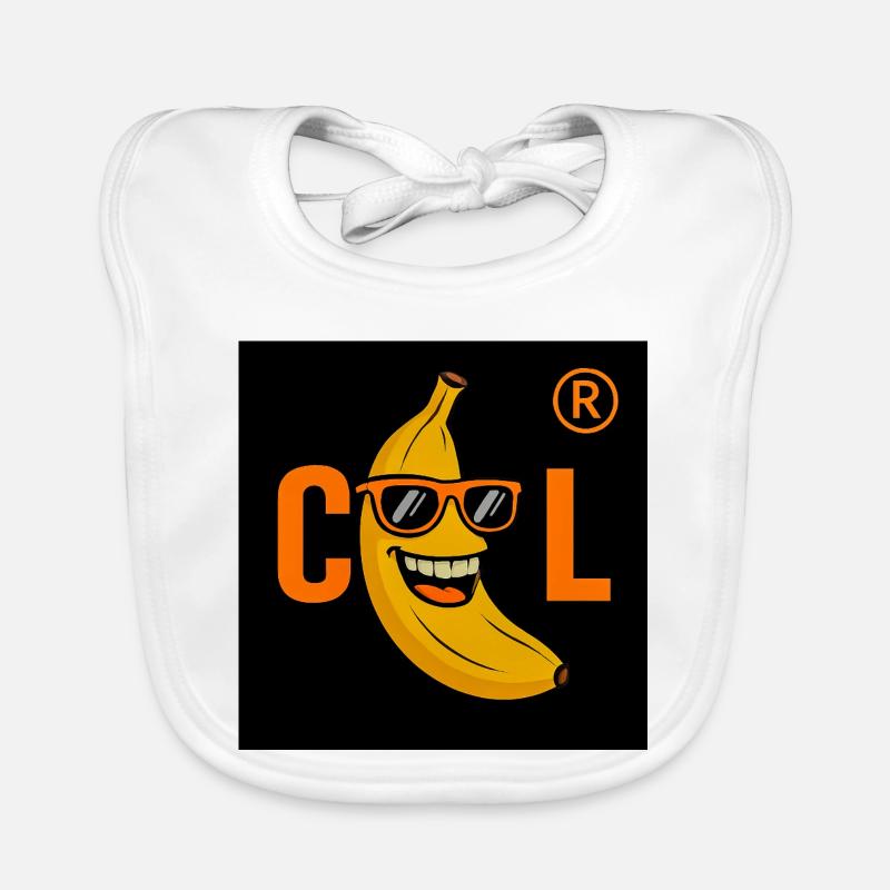 Coole Banane mit Sonnenbrille Baby Bio-Lätzchen