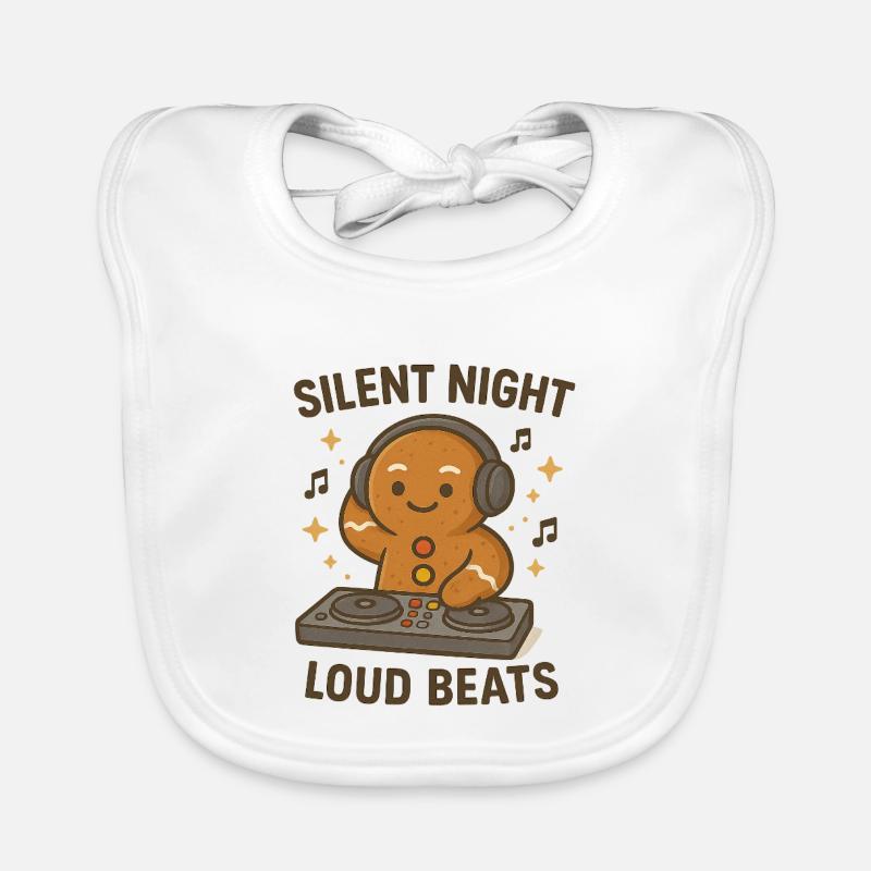 Silence Night Beats forts Bavoir bio Bébé