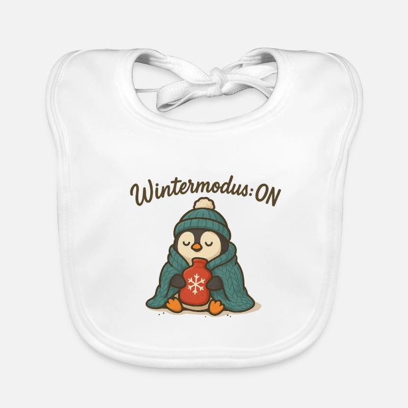 Winter Mode ON Organic Baby Bibs