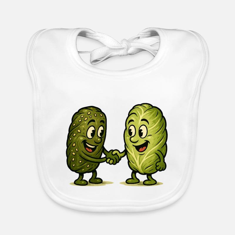 Dolma and Golubzi handshake Organic Baby Bibs
