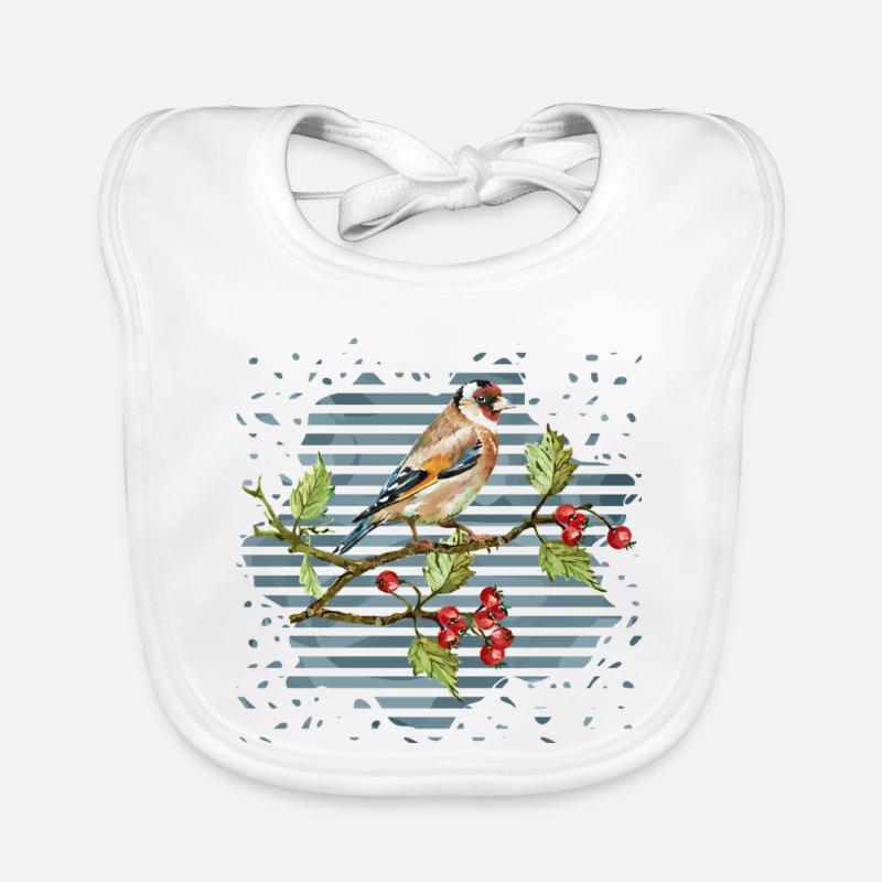 Bunter Vogel Baby Bio-Lätzchen