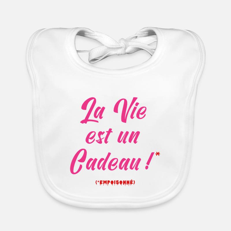 LIFE IS A GIFT (poisoned) Organic Baby Bibs